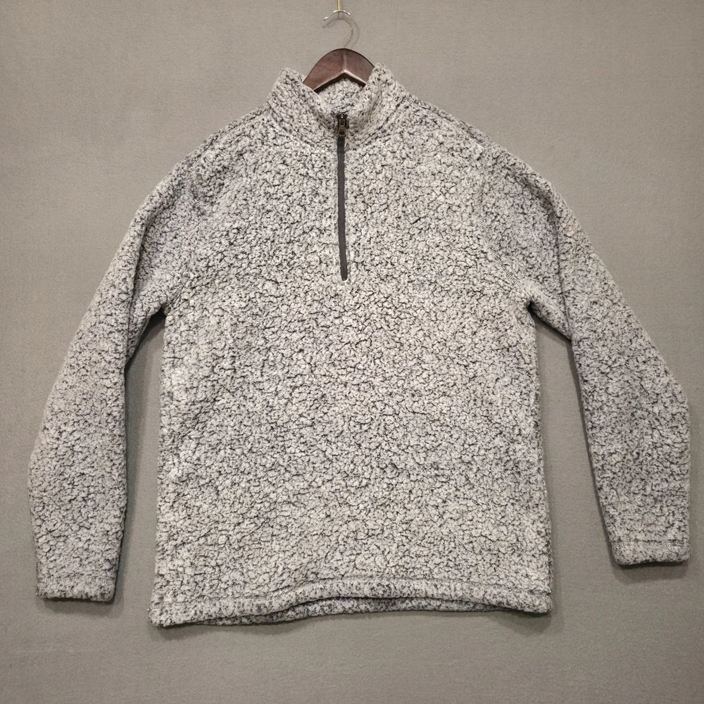 Weatherproof Vintage Men's Sherpa Quater Zip Long‎ Sleeve Sweater Size XL